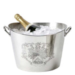 Eichholtz Champagne Cooler Maggia Elevate any entertaining occasion with the Maggia Champagne Cooler. The brightly polished stainless fin...
