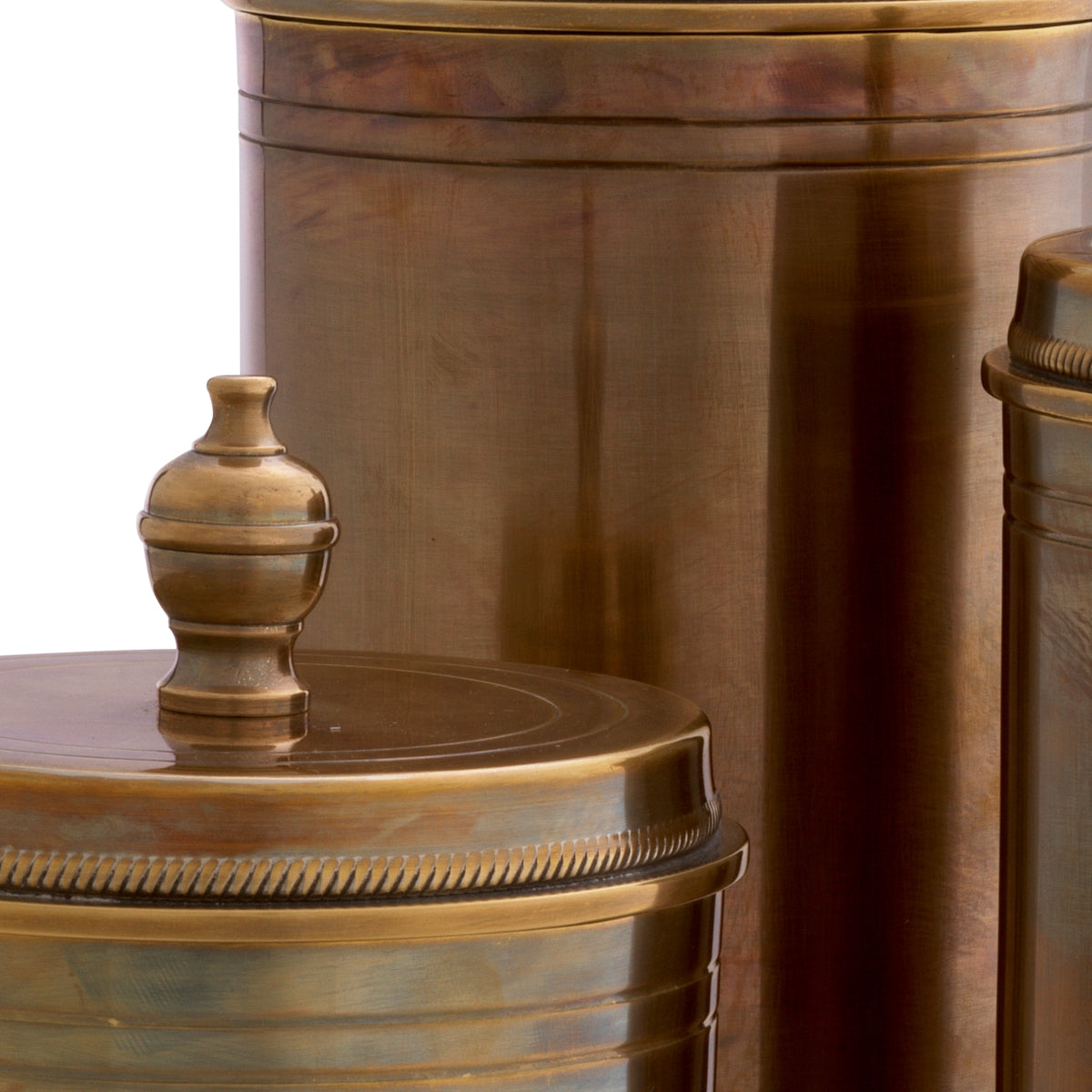 Eichholtz Box Gaston set of 3 Set and indulge in the allure of vintage aesthetics, transforming your storage into an expression