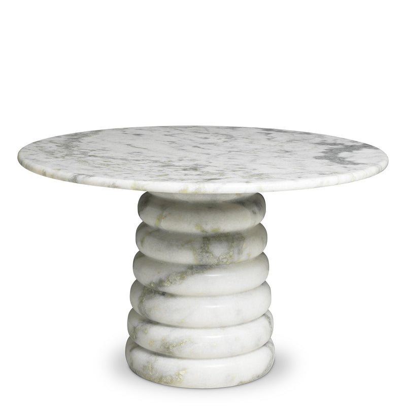 Eichholtz Coffee Table Lerici white marble Carved entirely from natural marble, the Lerici Coffee Table is like a sculpture
