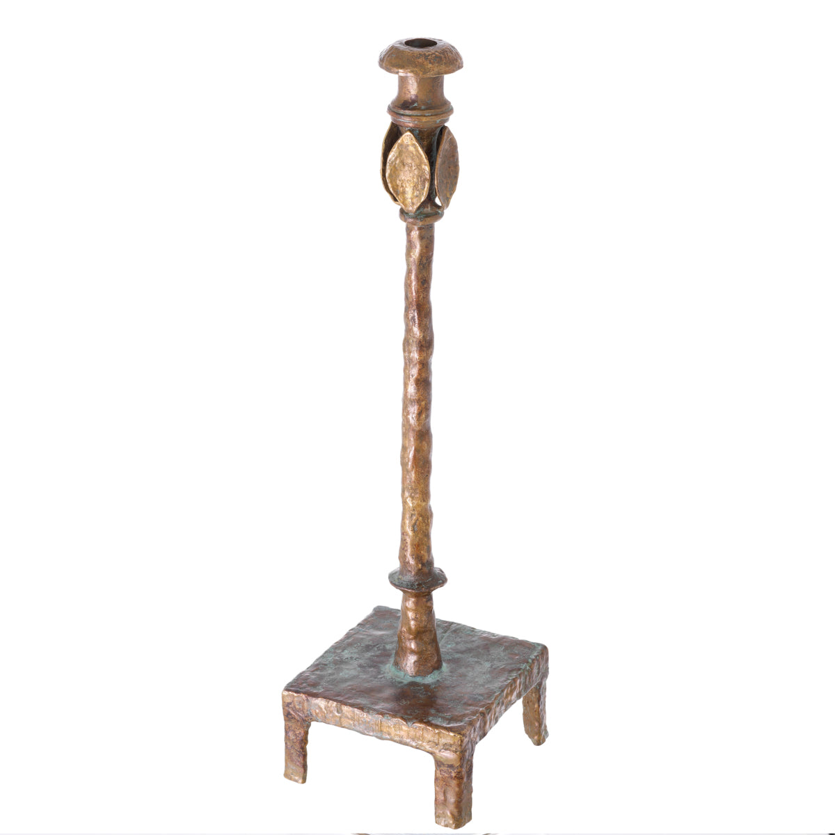 Antique Brass Candle Holder Santoro