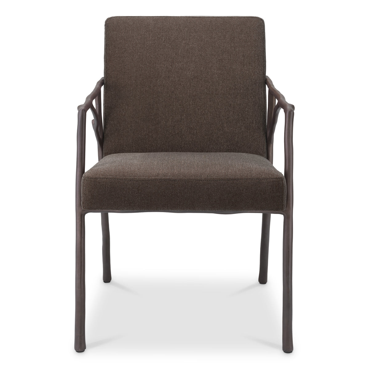 Eichholtz Dining Chair Antico medium bronze finish abrasia Add a sense of statement and appeal to your living space with Dining Chair Antico. Featuring a super - 3