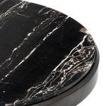 Eichholtz Side Table Tomasso bronze finish portoro marble Conjure up a royal atmosphere in your home with the first-rate Tomasso Side Table. Featuring dark