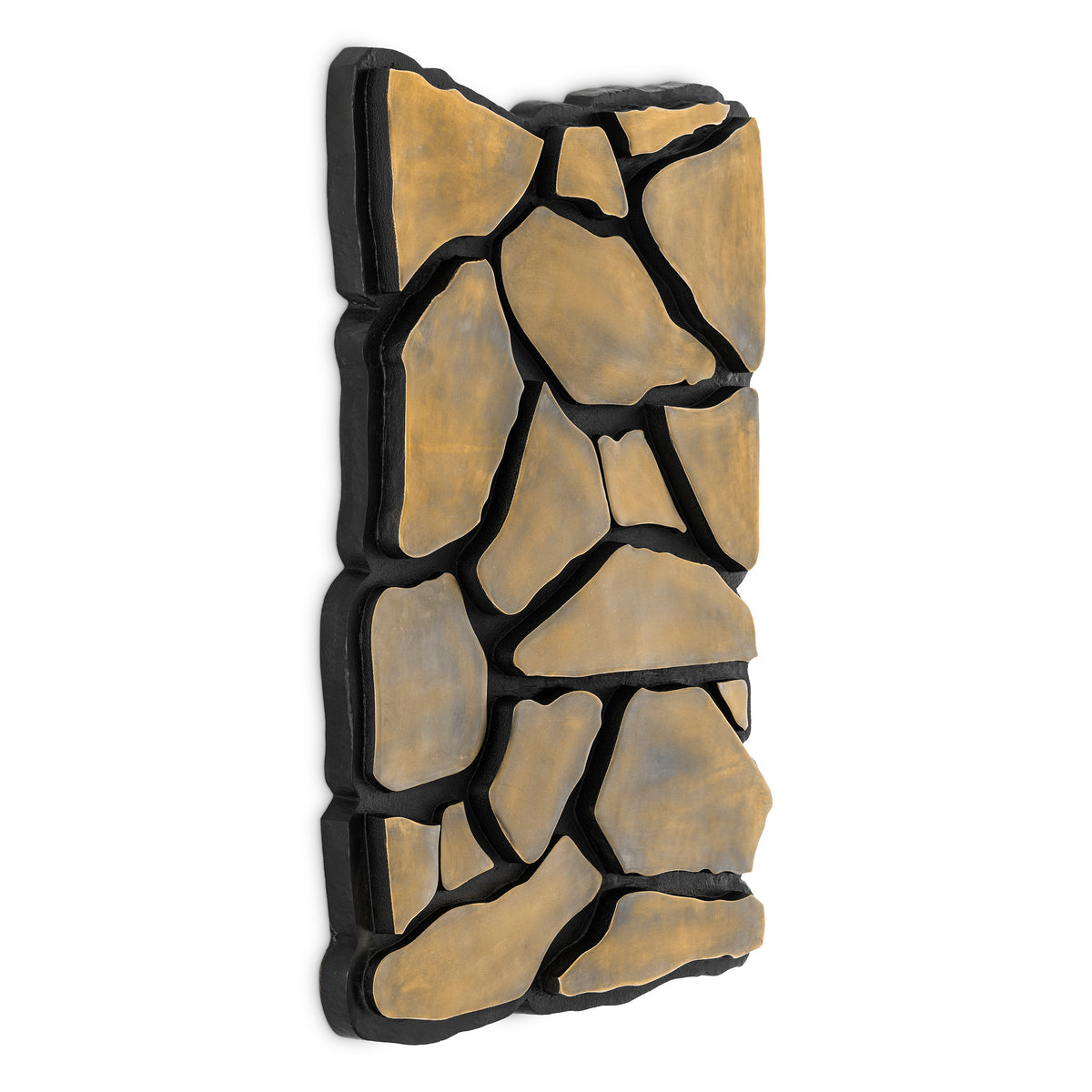Eichholtz Wall Object Sova vintage brass finish Unveil the Wall Object Sova in vintage brass finish, a handmade sculpture defined by an organic, mos