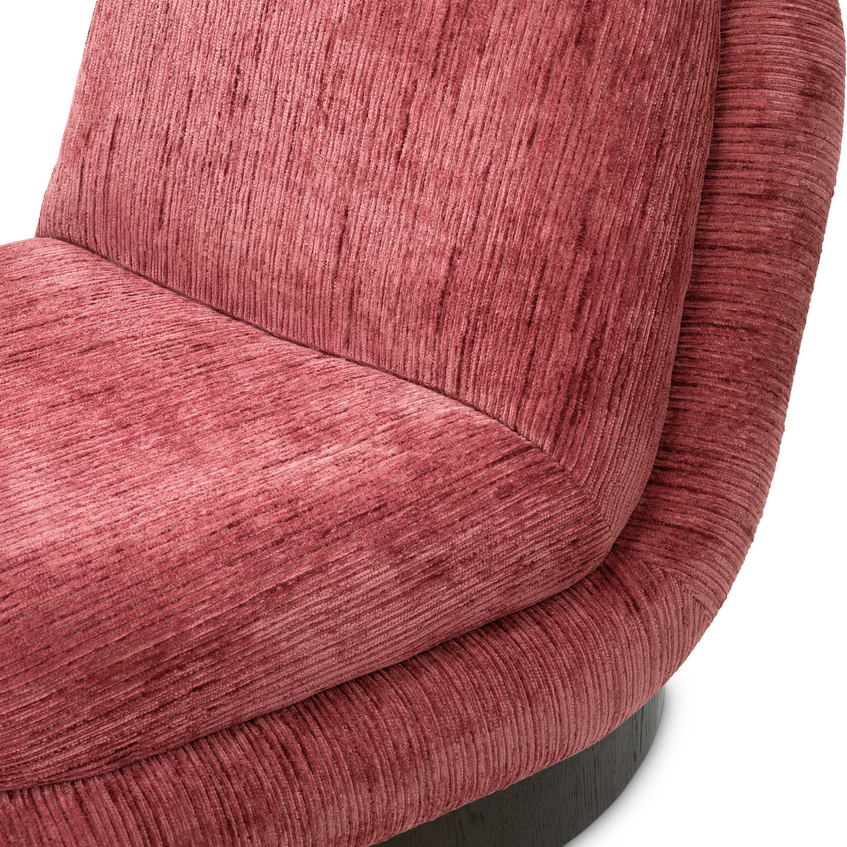 Eichholtz Swivel Chair Galiano terren bordeaux ebony oak veneer Transform a quiet corner with the Swivel Chair Galiano, now presented in rich Terren Bordeaux uphols - 7