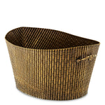 Eichholtz Wine Cooler Barletta L vintage brass finish Explore the Eichholtz Barletta L Wine Cooler, a handcrafted piece distinguished by its refined bambo - 3