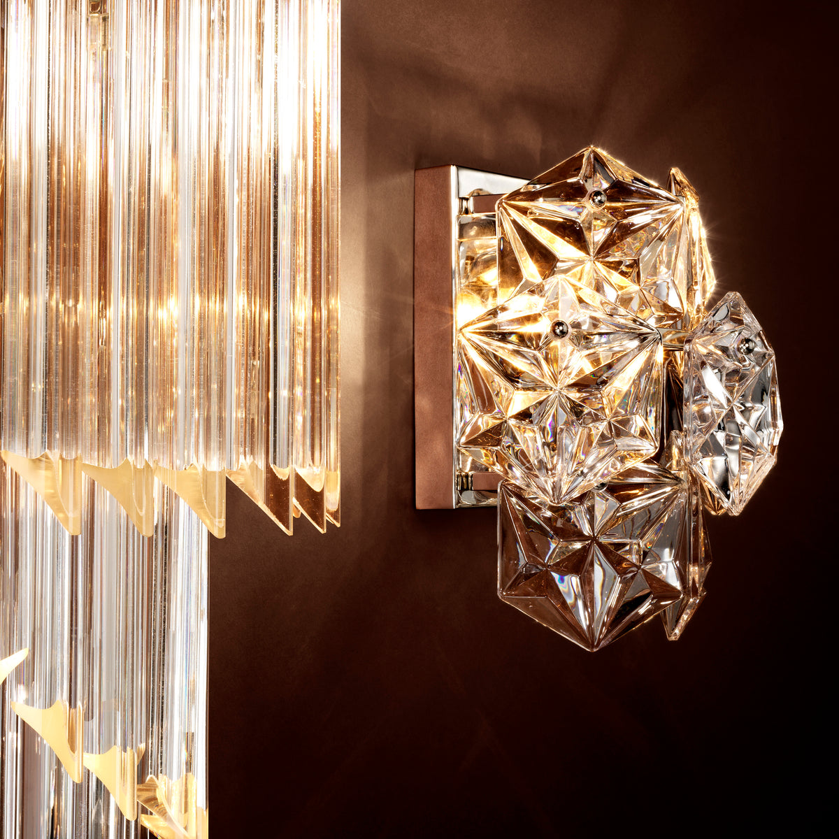 Eichholtz Wall Lamp Hermitage nickel finish Channel glamorous designer style into your interior setting with the Hermitage Wall Lamp. Instead of