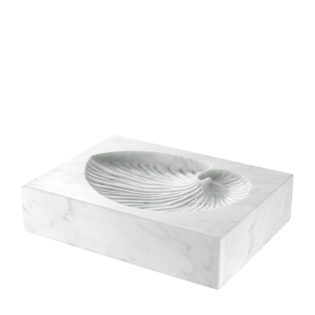 Eichholtz Object Conchiglia white marble Bring organic style into your home with the intricate Conchiglia object. This artsy object is crafte