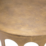 Eichholtz Coffee Table Gardini vintage brass finish The Gardini Coffee Table boasts a vintage brass finish and a beautifully rough texture. The vintage