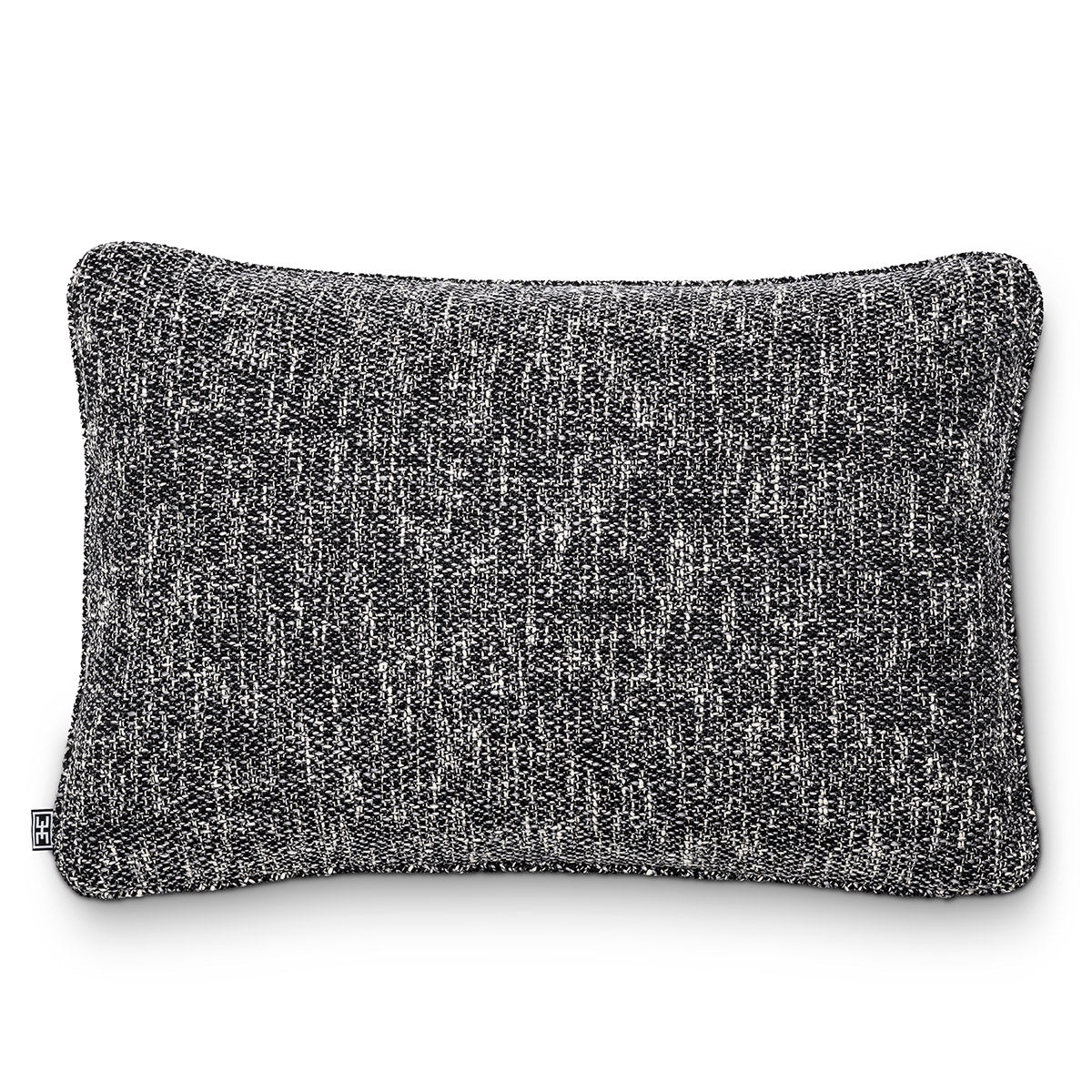 Eichholtz Cushion Cambon rectangular black Create a pleasant atmosphere in any space with the contemporary Cambon Cushion. Soft and textural, t