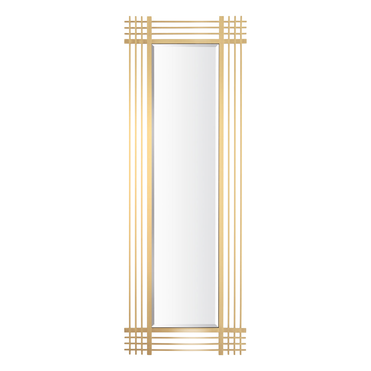 Eichholtz Mirror Pierce rectangular brushed brass finish Let the light bounce around for brightness while adding sophisticated style to your space with the