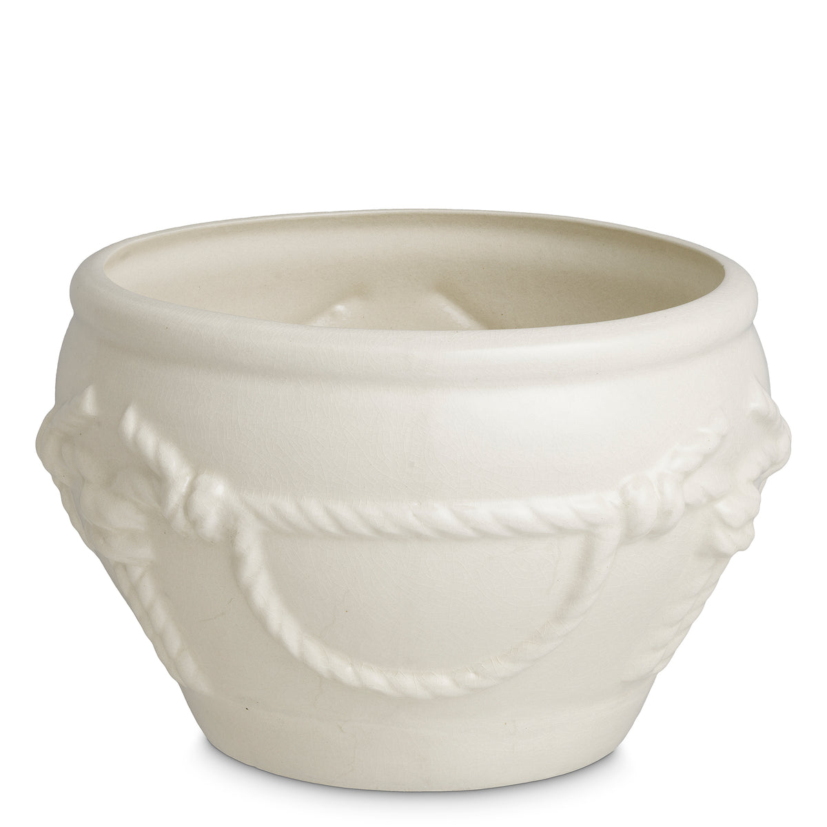 Eichholtz Planter Giverny crackled off-white ceramic Welcome the Eichholtz Giverny planter into your indoor space for a sophisticated way to showcase you - 2