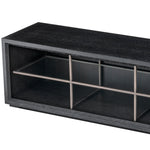 Eichholtz TV Cabinet Hennessey L charcoal grey oak veneer Bring a modern feel to your living room or entertainment space with TV Cabinet Hennessy L. Pairin