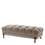 Eichholtz Bench Sienna savona greige velvet The sumptuous Sienna Bench pairs comfort with high-style. This elegant modern long seat comes in a t