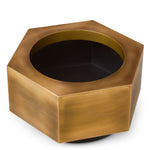 Eichholtz Planter Montura low vintage brass finish Transform your interior greenery with the Planter Montura in vintage brass finish, a handmade stainl - 3
