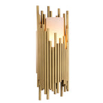 Eichholtz Wall Lamp Bartoli antique brass finish alabaster Hang a statement piece on your wall with Wall Lamp Bartoli. This striking designer lamp features