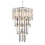 Eichholtz Chandelier Gigi L nickel finish Capture the look of pure luxury with the Gigi L Chandelier. Like a glamorous piece of jewellery, thi