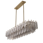Eichholtz Chandelier Verbier rectangular light brushed brass finish Update your existing interiors with the rectangular Verbier Chandelier, a real highlight that can be - 2