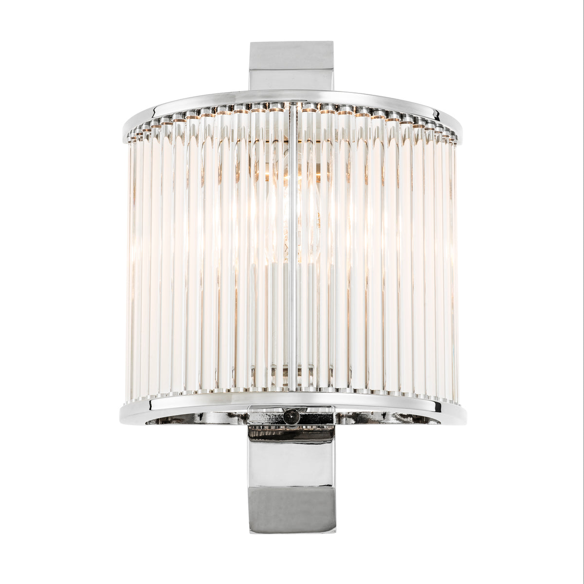 Eichholtz Wall Lamp Oakley nickel finish Channel glamour into your home décor with the Art Deco inspired Oakley Wall Lamp. By pairing vintage