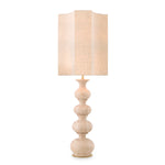 Eichholtz Table Lamp Mabel travertine incl shade Effortlessly enhance any room with Table Lamp Mabel. It features a distinctive travertine base that