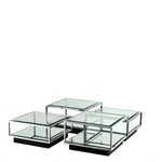 Eichholtz Coffee Table Tortona polished stainless steel S/4 Create a fantastic focal point in your lounge with the alluring set of 4 Tortona Coffee Tables.