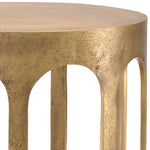 Eichholtz Side Table Gardini vintage brass finish Perfectly sized for smaller areas, the Gardini Side Table is a stunning statement piece of decor. Wi