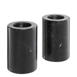 Eichholtz Tealight Holder Tobor S black marble set of 2 The simple design of the 2-piece set of cylindrical Tobor S Tealight Holders adds refinement to you