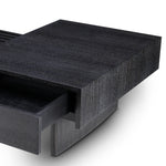 Eichholtz Coffee Table The Crest charcoal grey oak veneer incl glass top Pairing rich materials with sleek design, Coffee Table The Crest brings form and f
