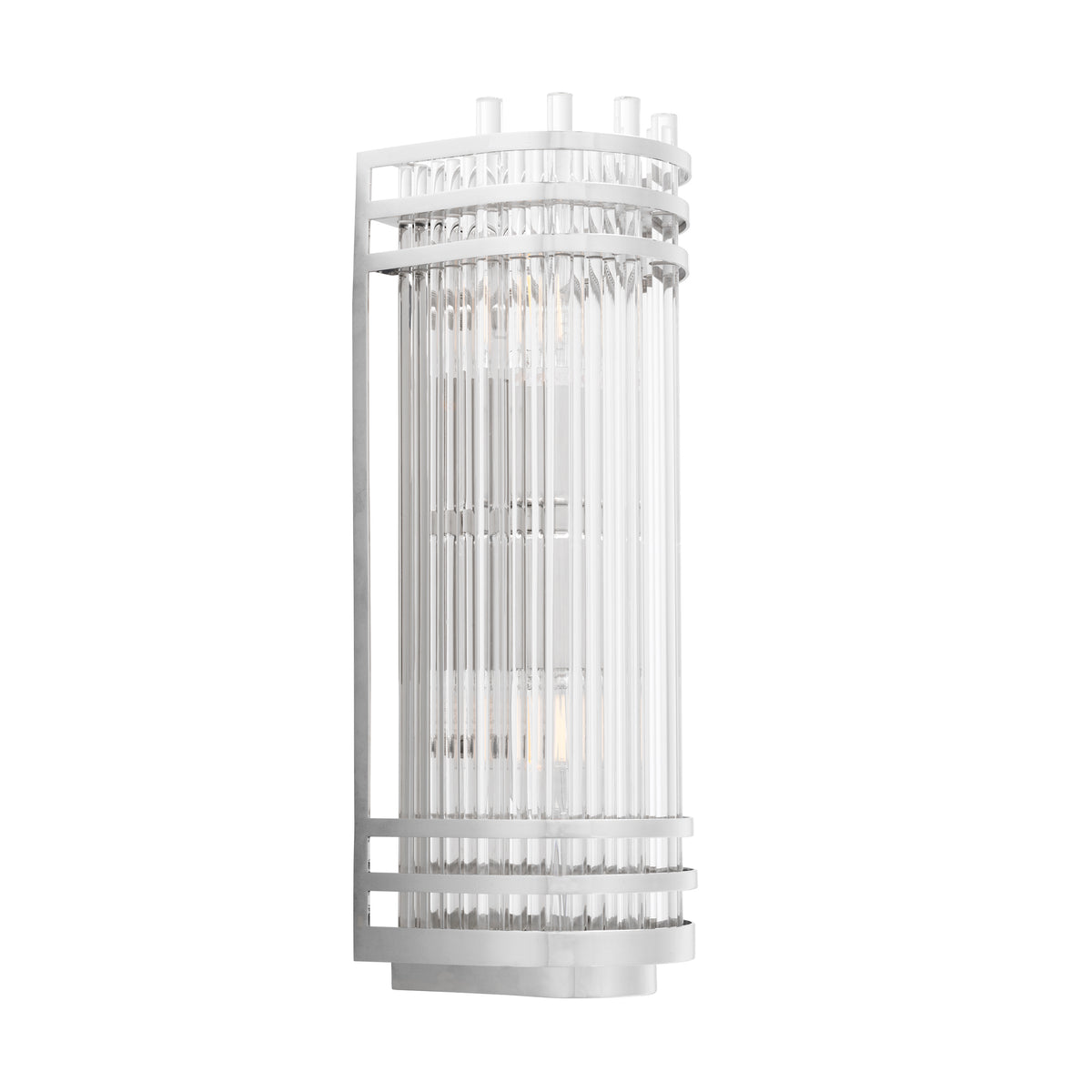 Eichholtz Wall Lamp Gulf S nickel finish Wall Lamp Gulf S has more than a hint of Art Deco styling with its tubular design. Featuring a mix o