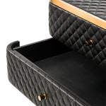 Eichholtz Nightstand Monfort brushed brass finish With its seductive curves and vintage look, the 2-drawer Monfort Nightstand is a must-have in your b