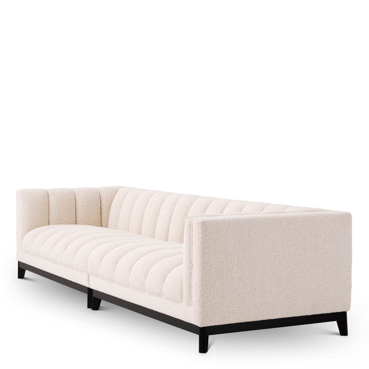 Eichholtz Sofa Ditmar bouclé cream L The large Ditmar Sofa will add lots of charm and extra seating space to your living room. This gener