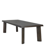Eichholtz Dining Table Bari mocha straight oak veneer The Bari Dining Table has a minimal and robust look and stands out thanks to its angled legs and bev