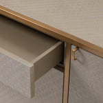 Eichholtz Dresser Napa Valley woven washed oak veneer Pairing Bauhaus style with a Mid-Century Modern look, the Napa Valley Dresser showcases a sleek brus