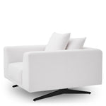 Eichholtz Chair Endless avalon white Supported by sturdy black feet, Chair Endless has a crisp avalon white upholstery. Loose back cushio