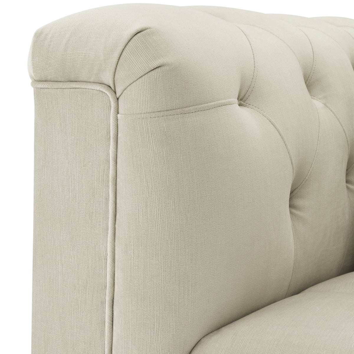 Eichholtz Chair Cesare pebble grey Inspired by the classic Chesterfield furniture, the Cesare Chair in pebble grey upholstery offers a