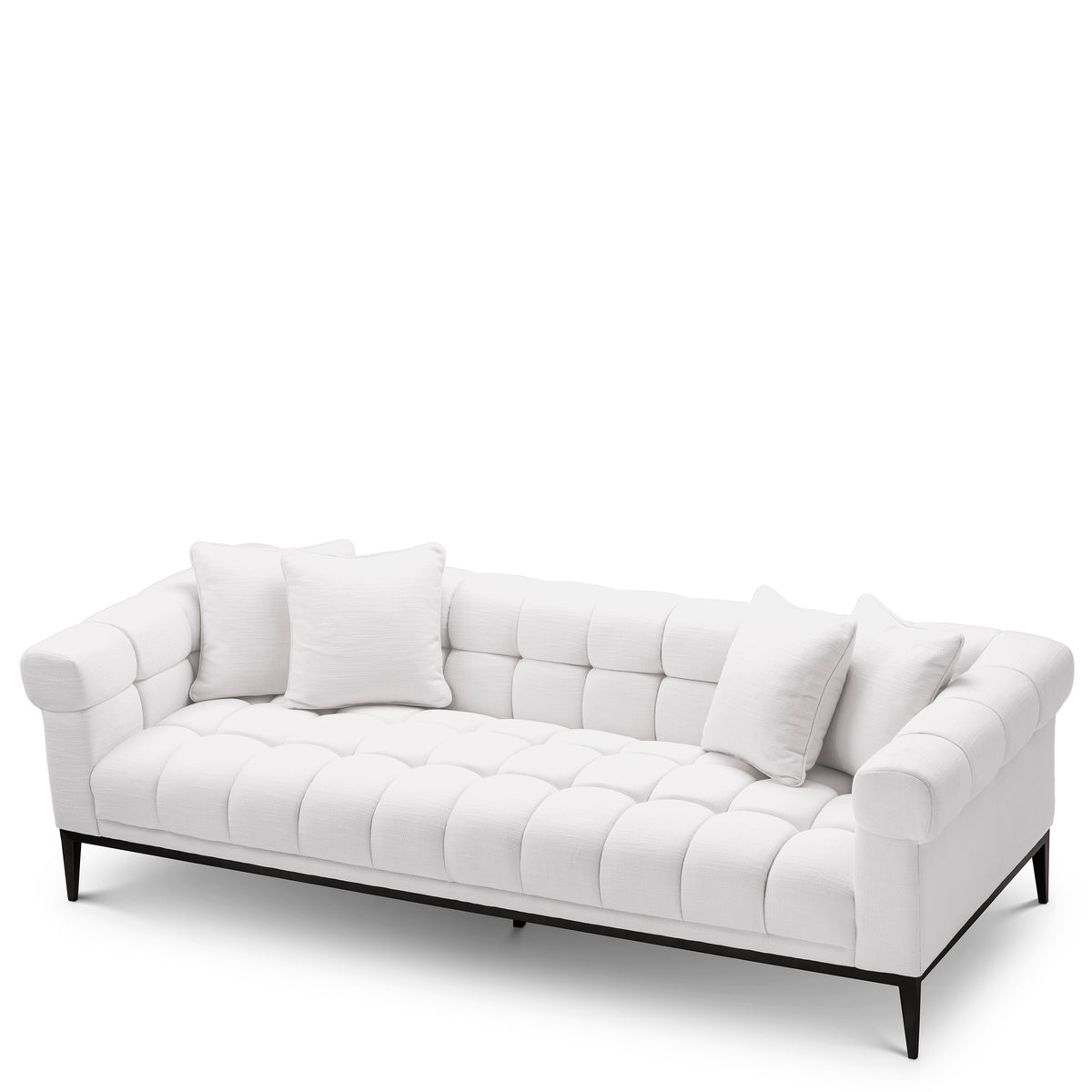 Eichholtz Sofa Aurelio avalon white Invite the glamour and luxury of boutique hotels into your home with the Aurelio Sofa. This stylish