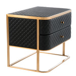 Eichholtz Nightstand Monfort brushed brass finish With its seductive curves and vintage look, the 2-drawer Monfort Nightstand is a must-have in your b
