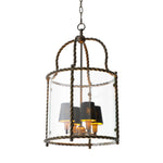 Eichholtz Pendant Preston bronze highlight finish incl black shades Discover the Pendant Preston in bronze highlight finish, a handmade lantern-style pendant where a tw - 3