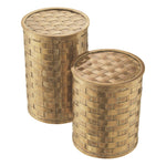 Eichholtz Box Lausanne vintage brass finish set of 2 Distinctive and sophisticated, this 2-piece set of Lausanne Boxes is ideal for adding texture and a