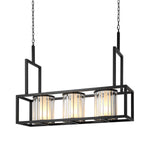 Eichholtz Chandelier Carducci black finish Radiating urban sophistication, the Carducci chandelier with black alabaster look pairs geometric de