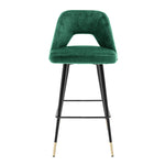 Eichholtz Bar Stool Avorio roche green velvet Bring Mid-Century Modern style into your home with the Avorio Bar Stool. Featuring a Roche green vel