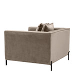 Eichholtz Chair Sienna savona greige velvet The sumptuous Sienna Chair pairs comfort with high-style. Featuring a t-shape, its backrest forms a
