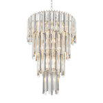 Eichholtz Chandelier Gigi L nickel finish Capture the look of pure luxury with the Gigi L Chandelier. Like a glamorous piece of jewellery, thi