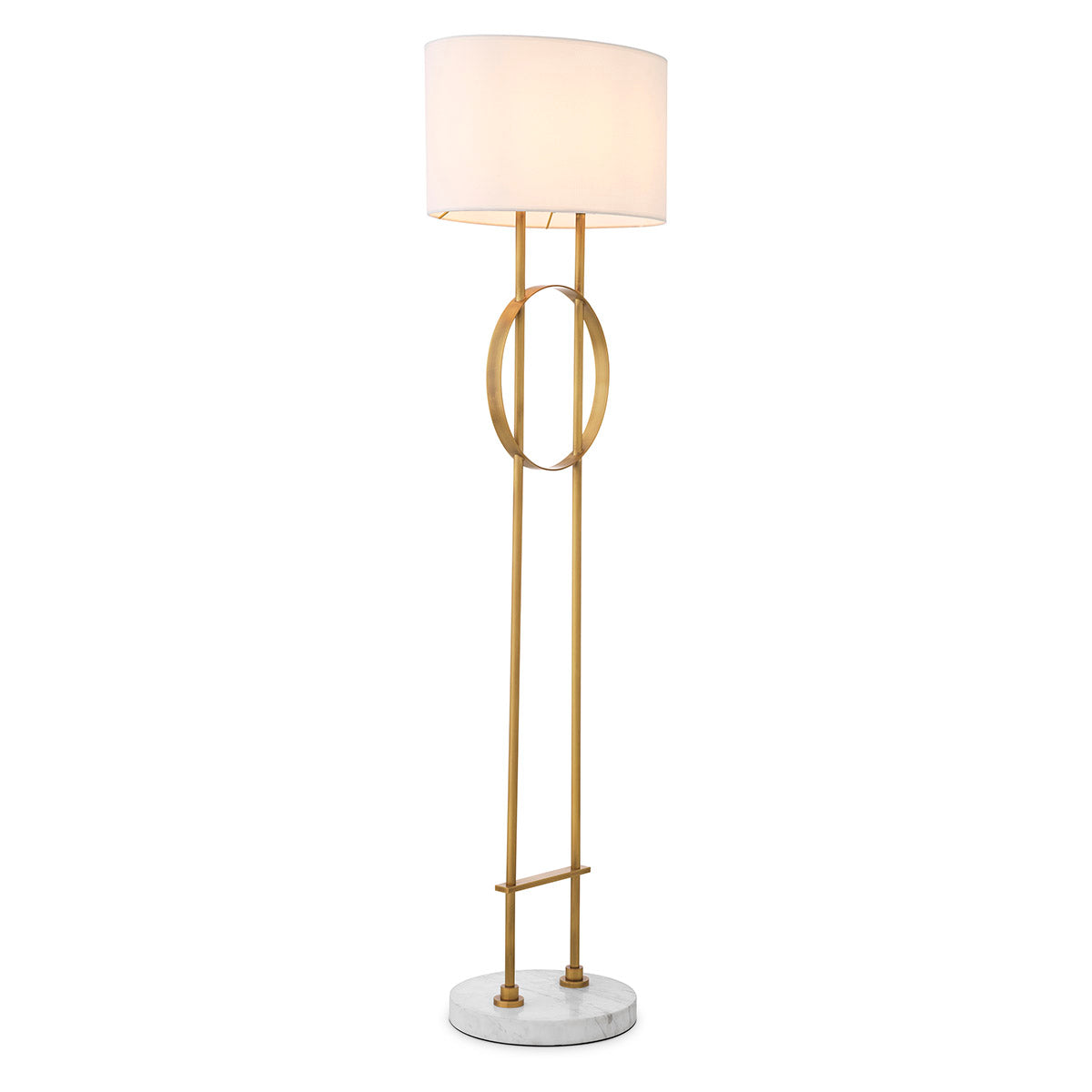 Eichholtz Floor Lamp Kaiser antique brass finish
