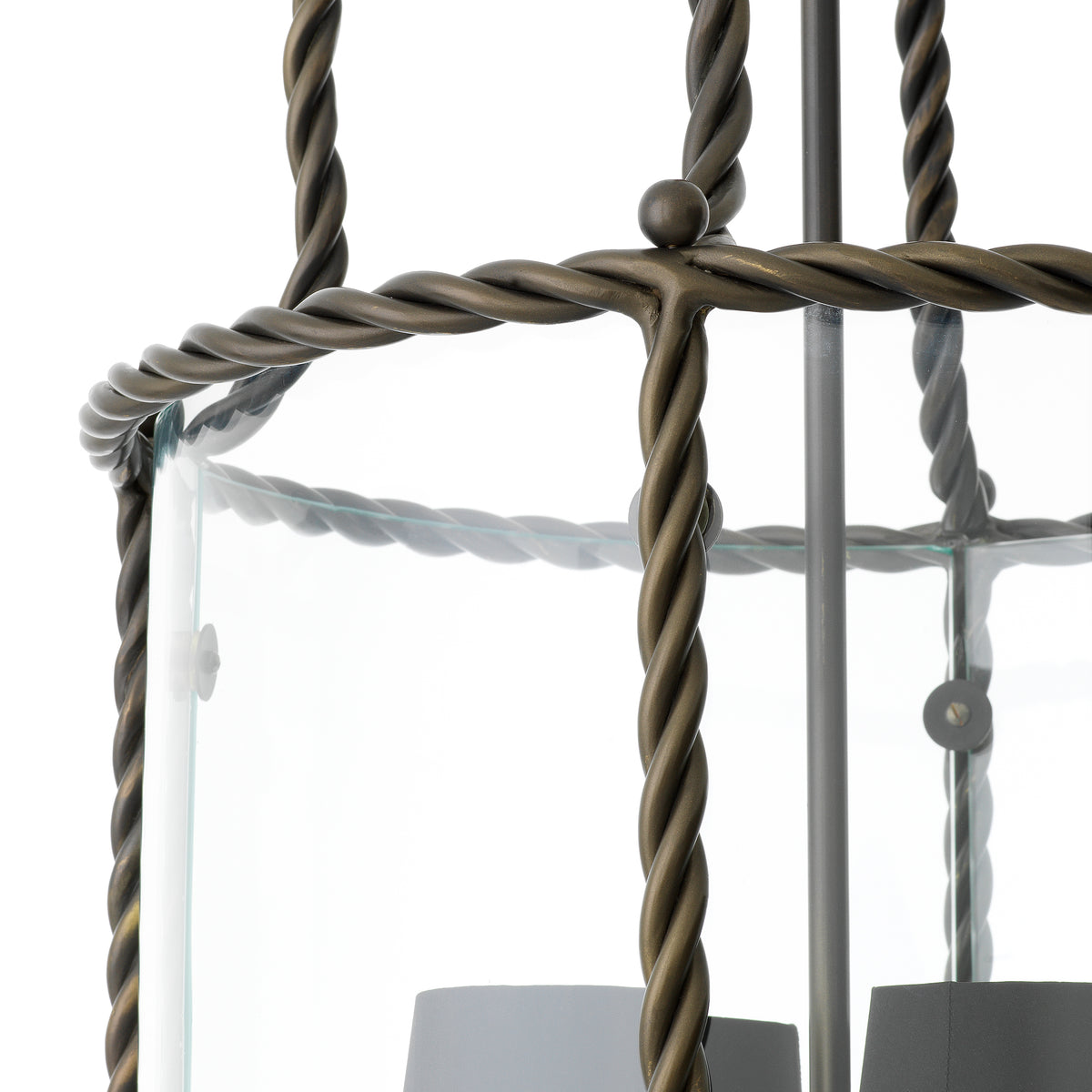 Eichholtz Pendant Preston bronze highlight finish incl black shades Discover the Pendant Preston in bronze highlight finish, a handmade lantern-style pendant where a tw - 5