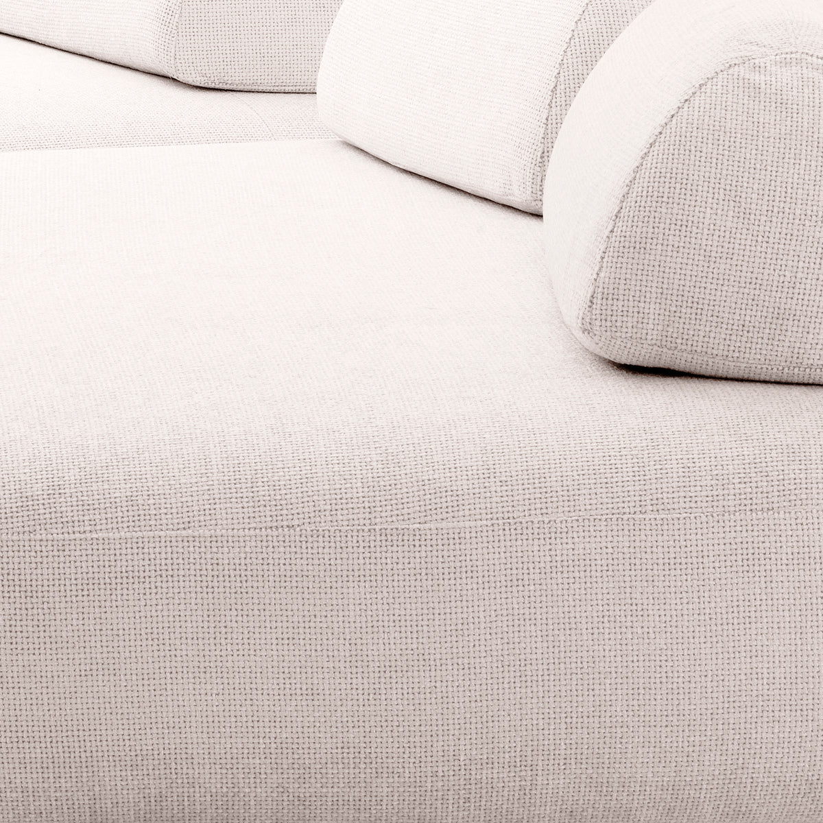 Eichholtz Sofa Residenza lyssa off-white Soft curves and sumptuous materials merge in the modular design of Sofa Residenza. Accentuated by pl - 6