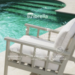 Eichholtz Outdoor Chair Lomax sand sunbrella canvas The Lomax Chair is fitted for a variety of outdoor scenarios, ranging from beach clubs and exotic re