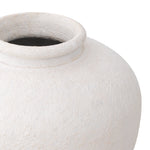 Eichholtz Object Reine L white finish Handmade of clay, the large Reine Vase with matte white finish is sure to give your home a cosy feel