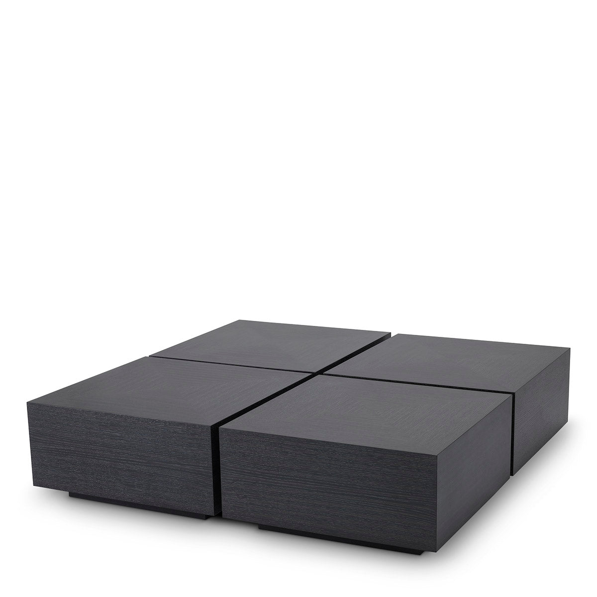 Eichholtz Coffee Table Puro set of 4 charcoal grey oak veneer Coffee Table Puro is a practical 4-piece set of square tables that will give you a lot of lay