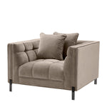Eichholtz Chair Sienna savona greige velvet The sumptuous Sienna Chair pairs comfort with high-style. Featuring a t-shape, its backrest forms a