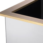 Eichholtz Planter Moorea br brass finish smoke mirror glass Add glamour and sophisticated style to your décor with the sleek Moorea Planter. This modern pl